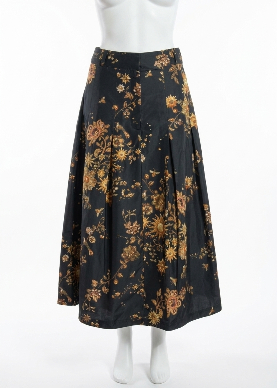 NEW MARIE OLIVER women's faith midi skirt in gilded